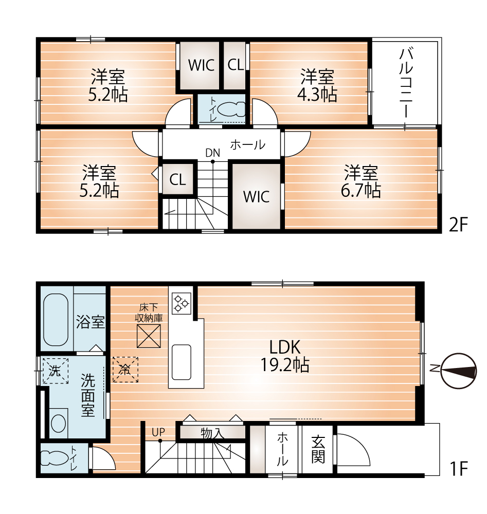 ２号地間取り(間取)