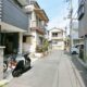 前面道路西側から