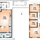 建物プラン例(Ｃ号地)4LDK、土地価格3631万円、土地面積120.05m2、建物価格2117万9000円、建物面積106.11m2(間取)