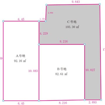 C号地　区画図