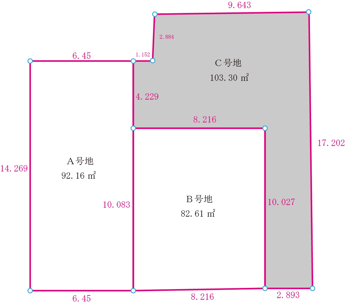 C号地　区画図