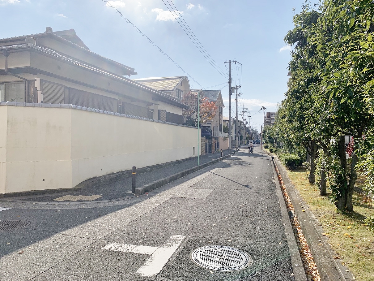西側前面道路