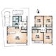 建物プラン例(Ａ号地)4LDK、土地価格4033万9000円、土地面積102.6m2、建物価格2037万4200円、建物面積102.06m2(間取)