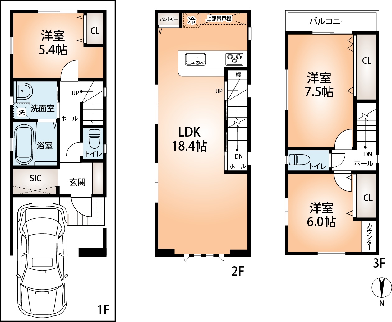 参考プラン図　建物価格2，200万円（税込）(間取)