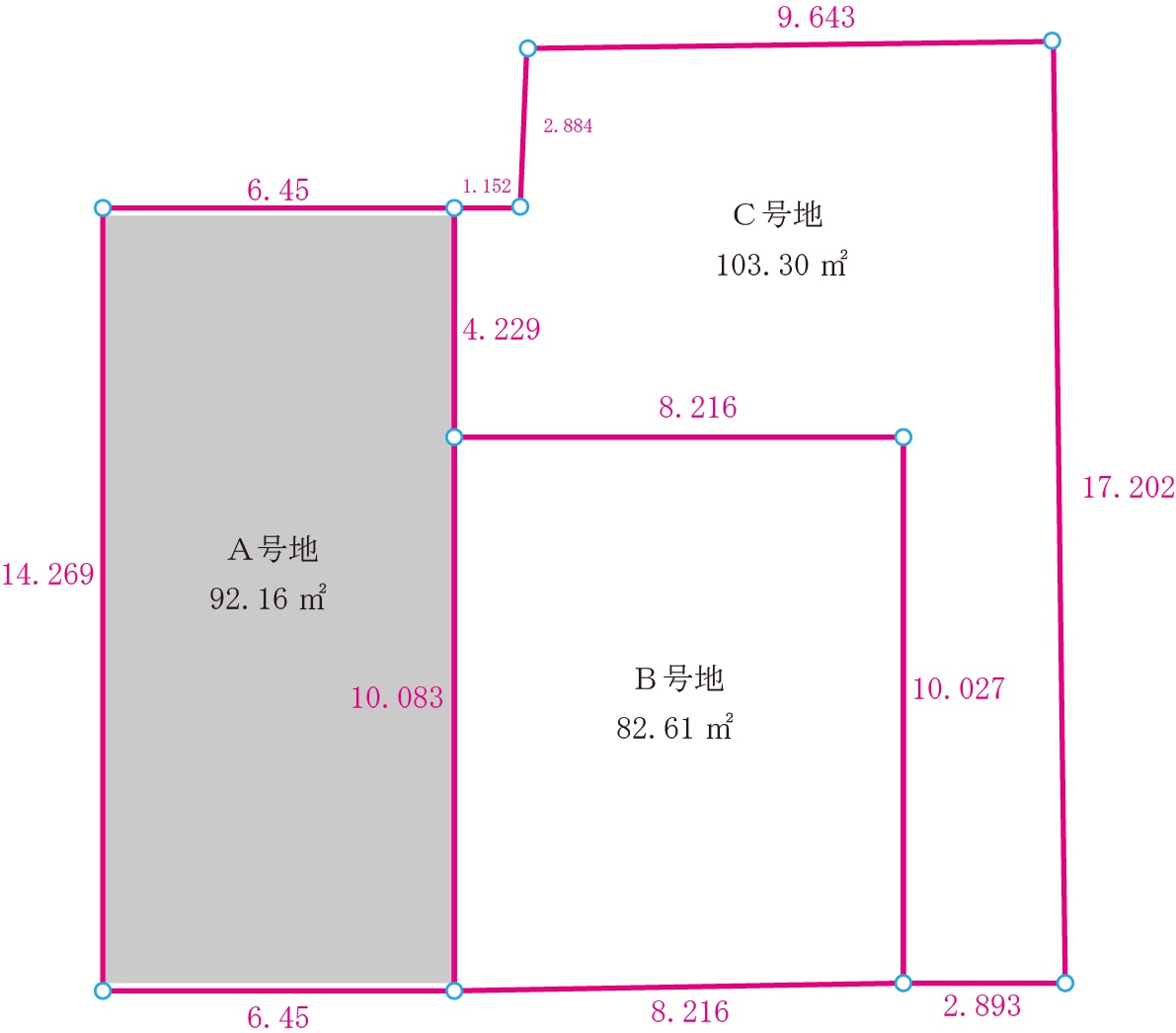 A号地区画図