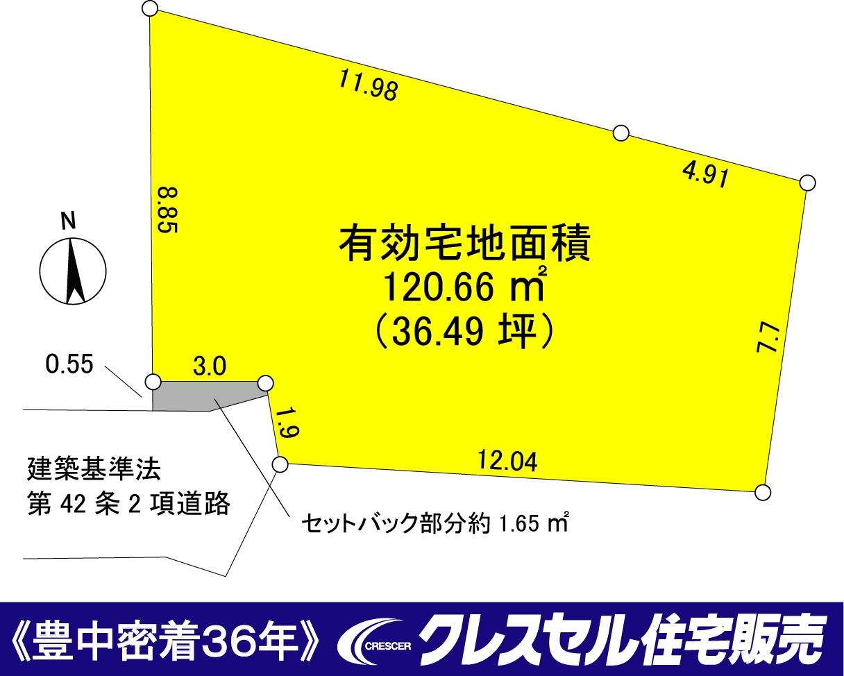 豊中市長興寺南3丁目土地