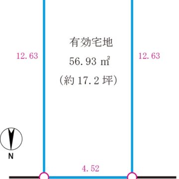 土地区画図　仮測量