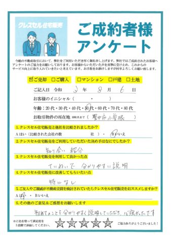 令和3年8月6日のアンケート