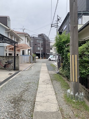 前面道路東側から撮影 前面道路東側から撮影