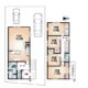 建物プラン例(Ｄ号地)4LDK、土地価格4316万4000円、土地面積129.74m2、建物価格2107万3000円、建物面積105.57m2