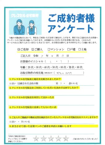 Ｉ・Ｔ様のアンケート