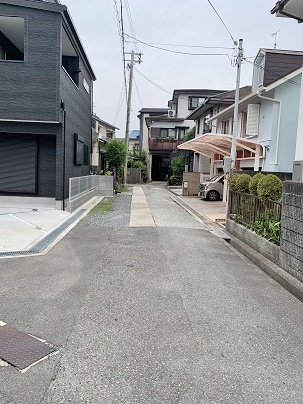 前面道路西側から撮影 前面道路西側から撮影